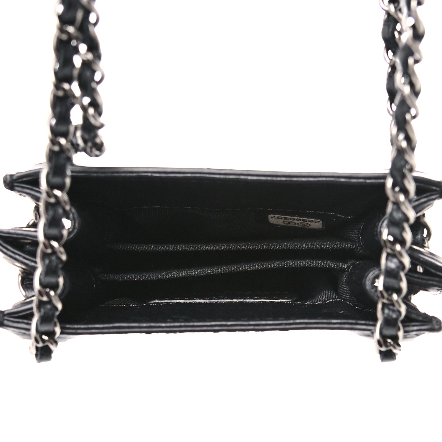 Chanel Calfskin CC Phone Holder Crossbody Black 5 of 11