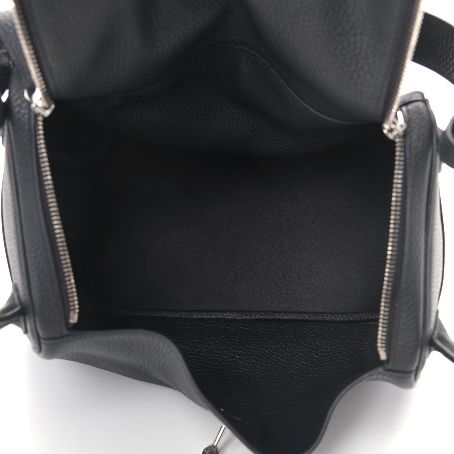 Hermes Taurillon Clemence Lindy 30 Black 5 of 10