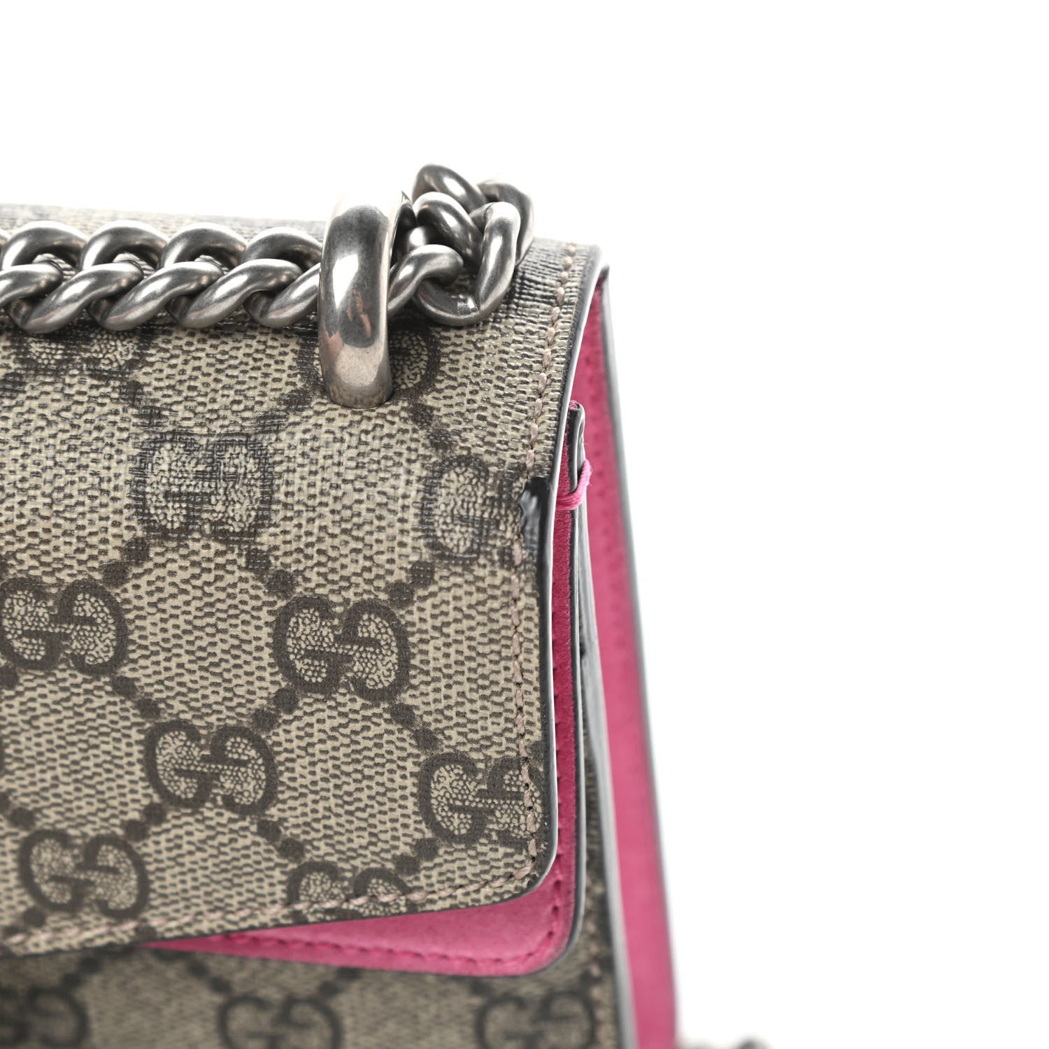Gucci GG Supreme Monogram Mini Dionysus Shoulder Bag Pink 14 of 14