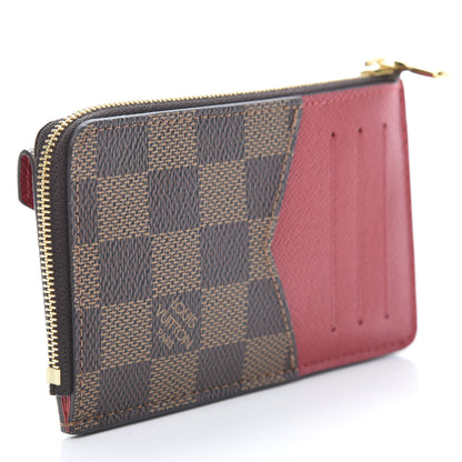 Louis Vuitton Damier Ebene Recto Verso Card Holder Red 3 of 7