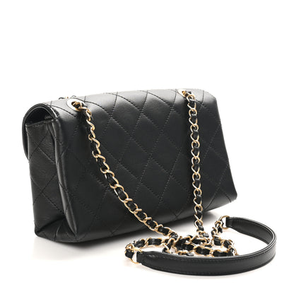 Chanel Calfskin Quilted Small Enchained Flap Black 2 of 11