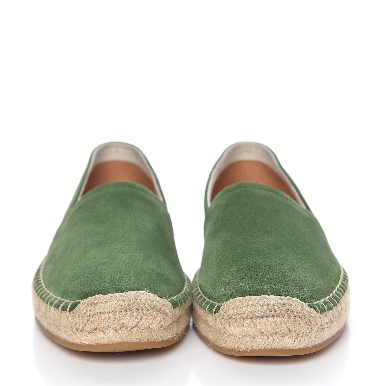Louis Vuitton Suede Bidart Espadrilles 7 Green 2 of 12