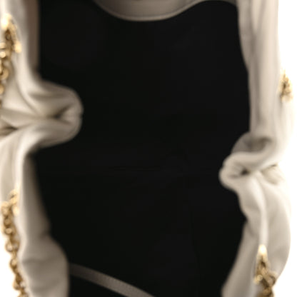 Saint Laurent Lambskin Matelasse Monogram Large Jamie 4.3 Pochon Blanc Vintage 6 of 12