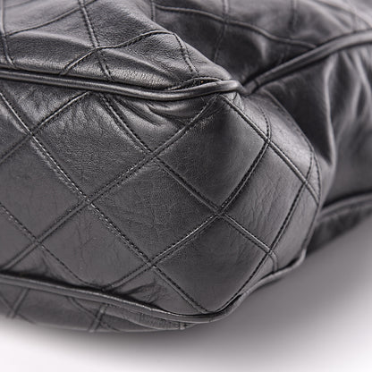 Chanel Lambskin Stitched Shopper Tote Black 14 of 14