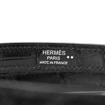 Hermes Shiny Niloticus Crocodile Kelly Sellier 32 8 of 37