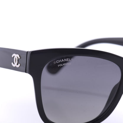 Chanel Acetate Polarized Square CC Sunglasses 5380 Black 9 of 11
