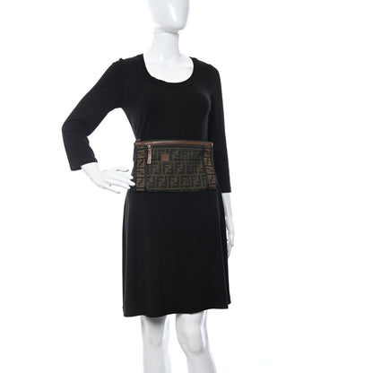 Fendi Zucca Vitello Patchwork Belt Bag Tobacco Sabbia 2 of 11