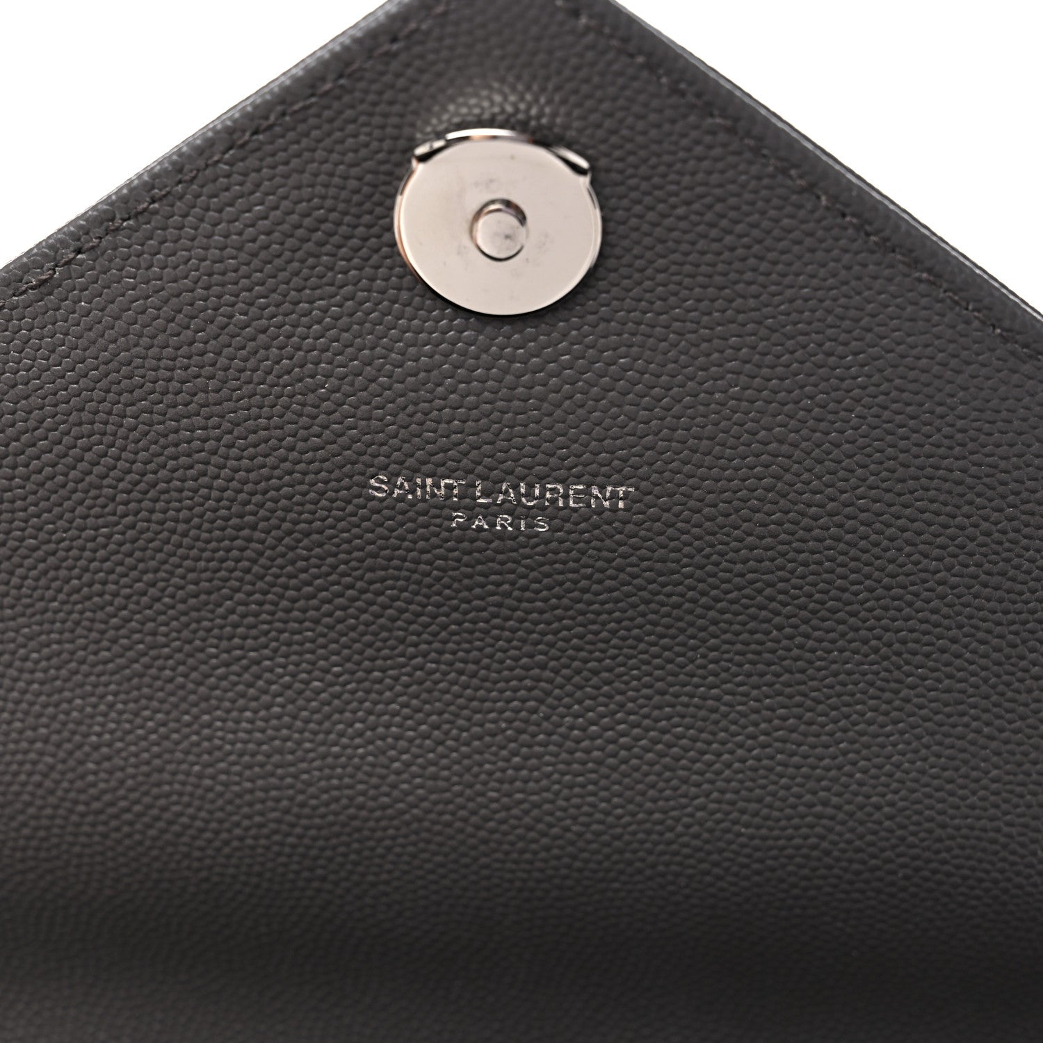 Saint Laurent Grain De Poudre Textured Mixed Matelasse Large Triquilt Monogram Satchel Earth 7 of 9