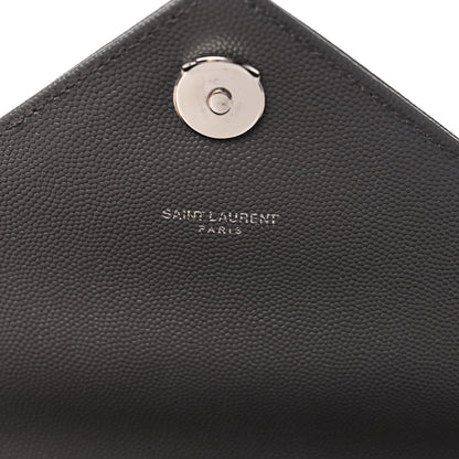 Saint Laurent Grain De Poudre Textured Mixed Matelasse Large Triquilt Monogram Satchel Earth 7 of 9