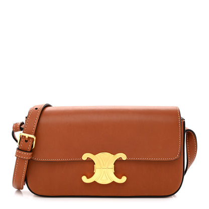 Celine Natural Calfskin Triomphe Shoulder Bag Tan 1 of 13