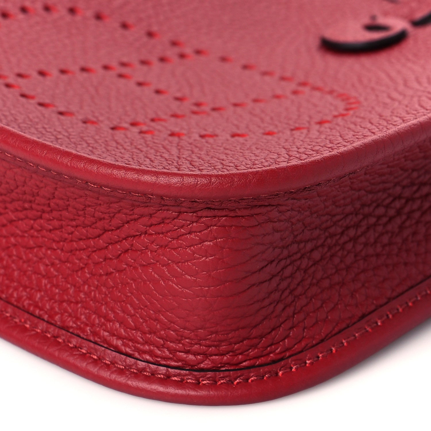 Hermes Taurillon Clemence Evelyne TPM Rouge Grenat 9 of 10