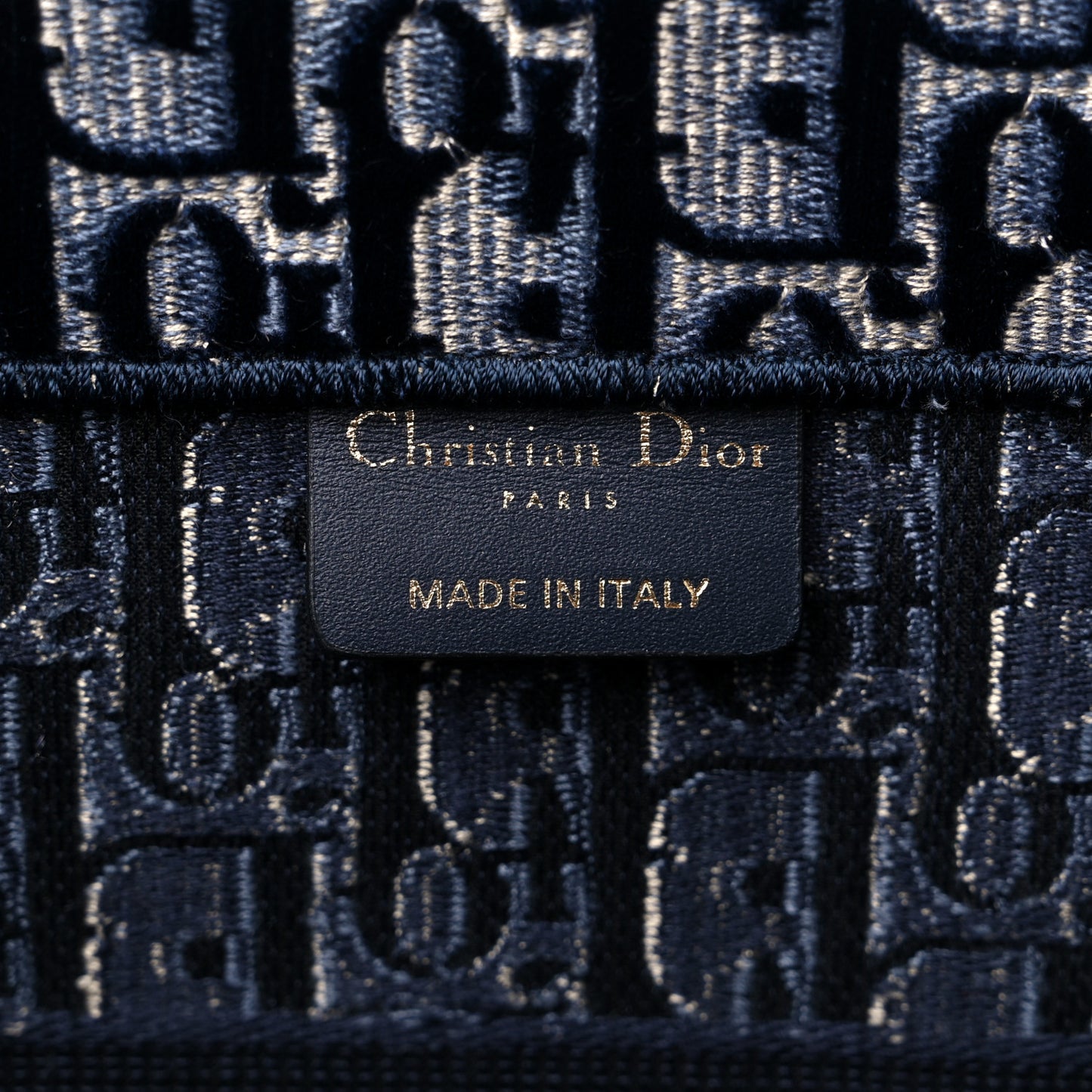 Oblique Velvet Medium Book Tote Blue Multicolor