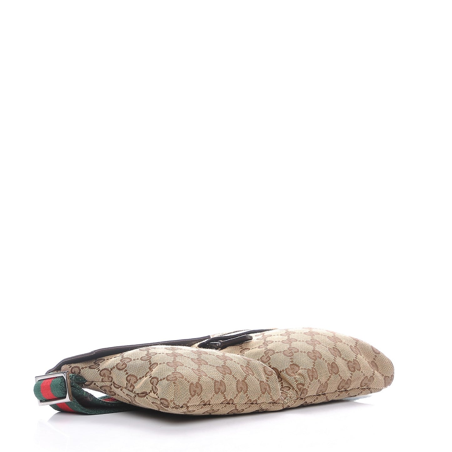 Monogram Web Belt Bag Dark Brown