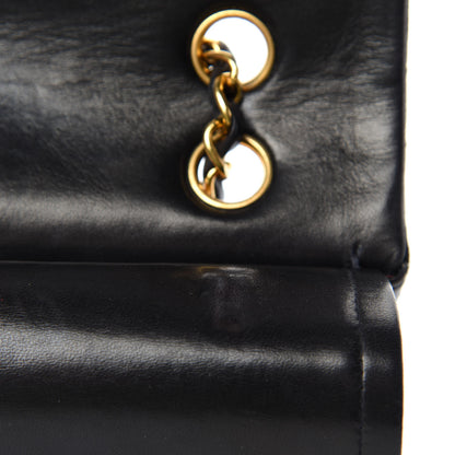 Chanel Lambskin Quilted Medium Double Flap Black 9 of 16