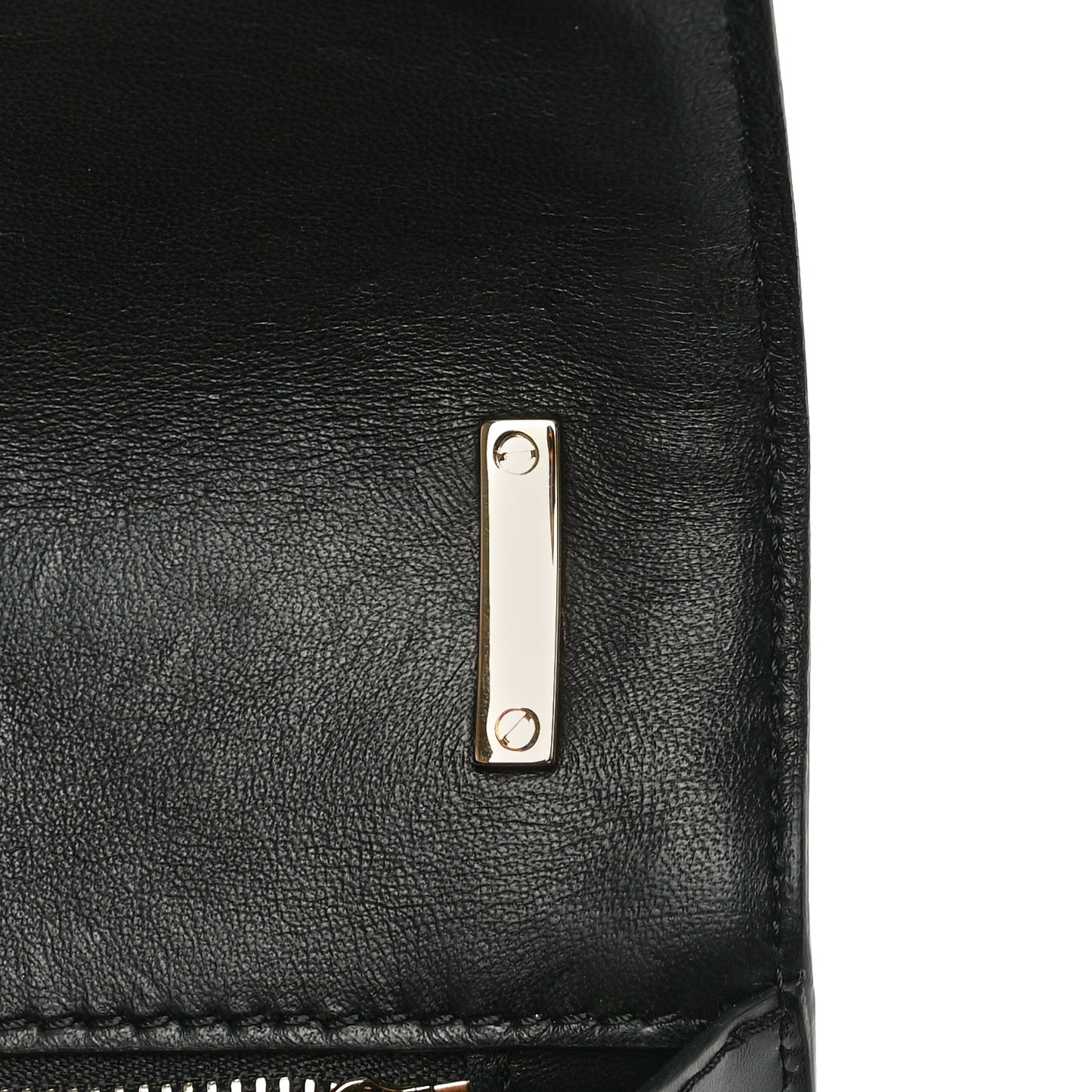 Calfskin Monogram Embossed Small TB Chain Bag Black