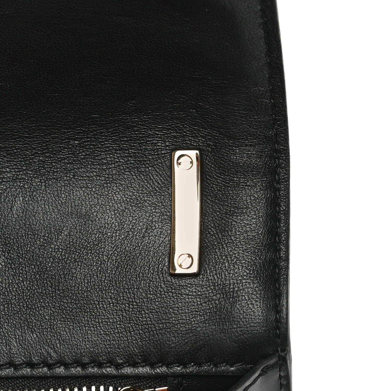 Burberry Calfskin Monogram Embossed Small TB Chain Bag Black 12 of 13