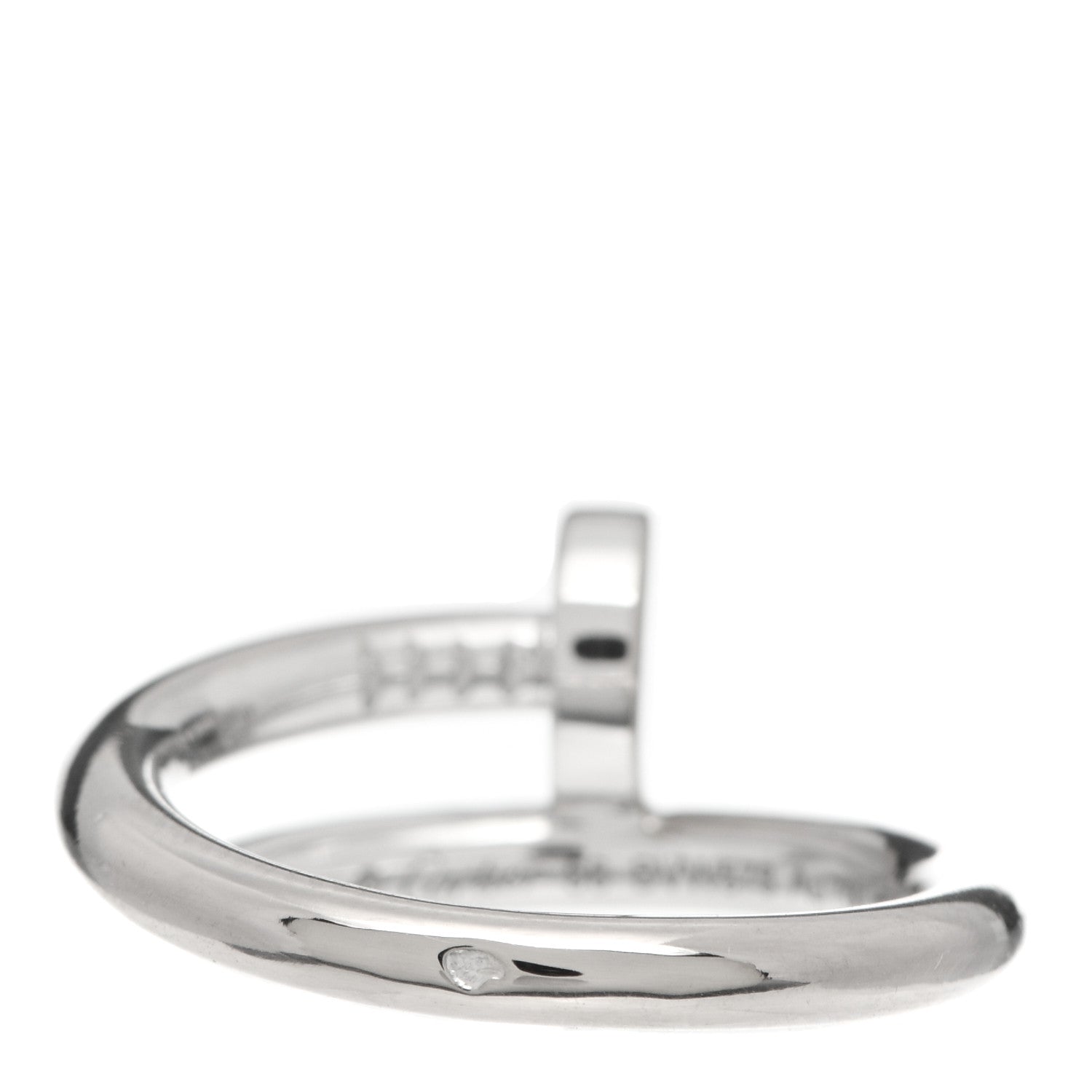 Cartier 18K White Gold Juste Un Clou Ring 56 7.5 3 of 4