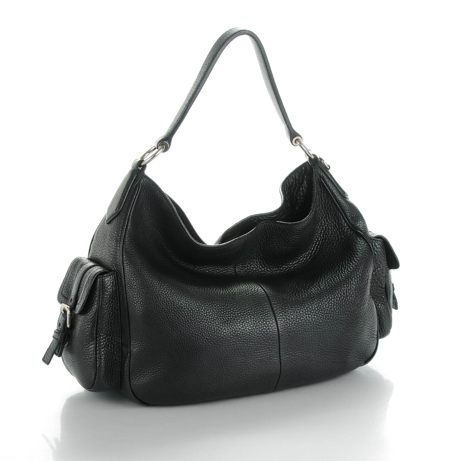 Prada Vitello Daino Shoulder Bag Nero Black 3 of 7