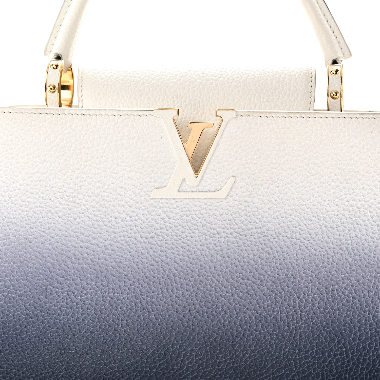 Louis Vuitton Taurillon Capucines PM Blue Marine 7 of 9