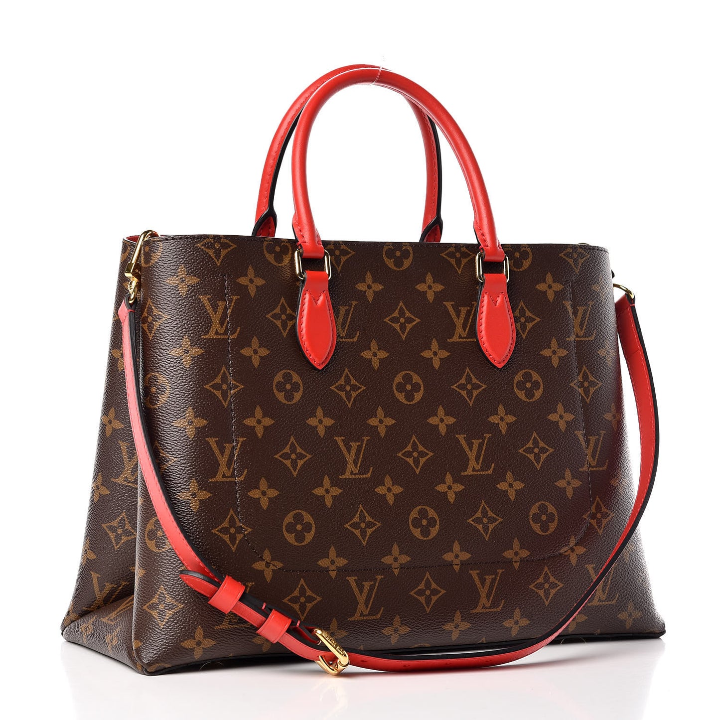 Monogram Flower Tote Coquelicot