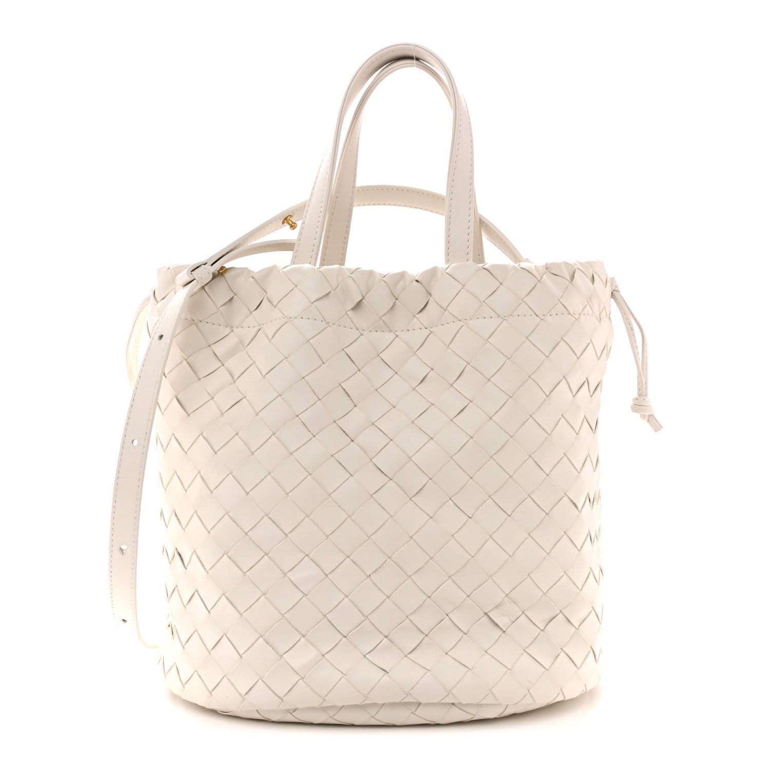 Bottega Veneta Calfskin Intrecciato Small Castello Bucket Bag