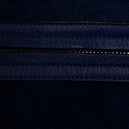 Celine Grained Calfskin Medium Phantom Luggage Indigo 7 of 11