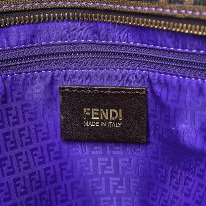 Fendi Zucca Spalmati Small Roll Tote Tobacco Viola 6 of 10