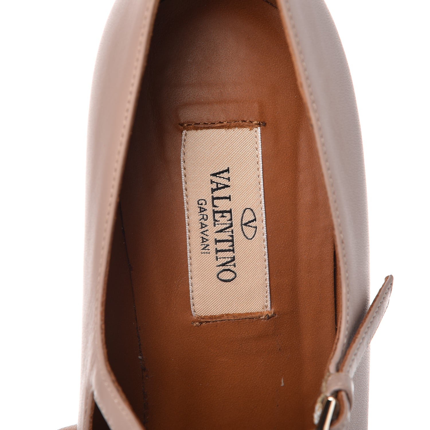 Valentino Garavani Calfskin Soul Rockstud Mary Jane 110mm Pumps 38 Poudre 9 of 13