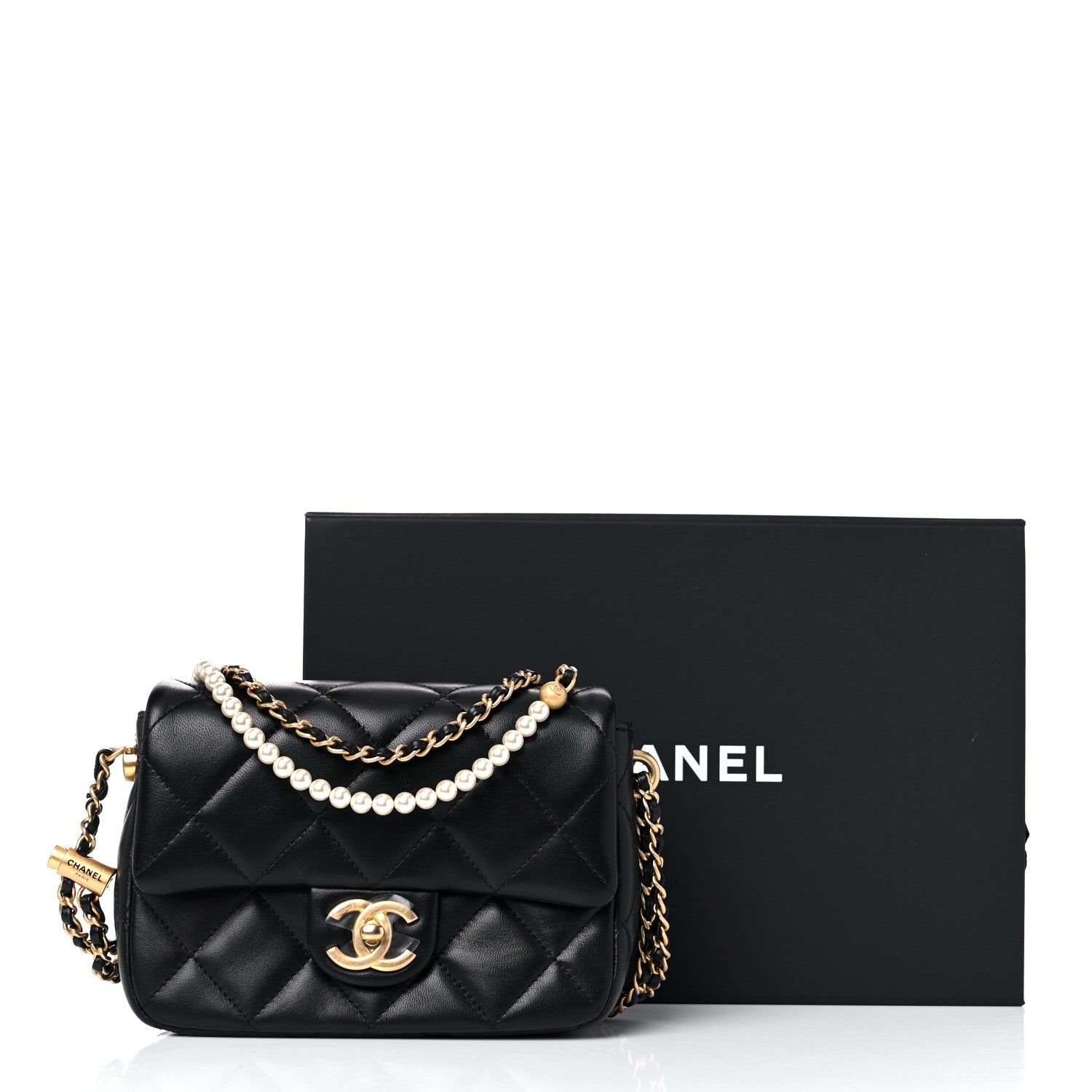 Chanel Lambskin Quilted Mini My Perfect Flap Black 10 of 10
