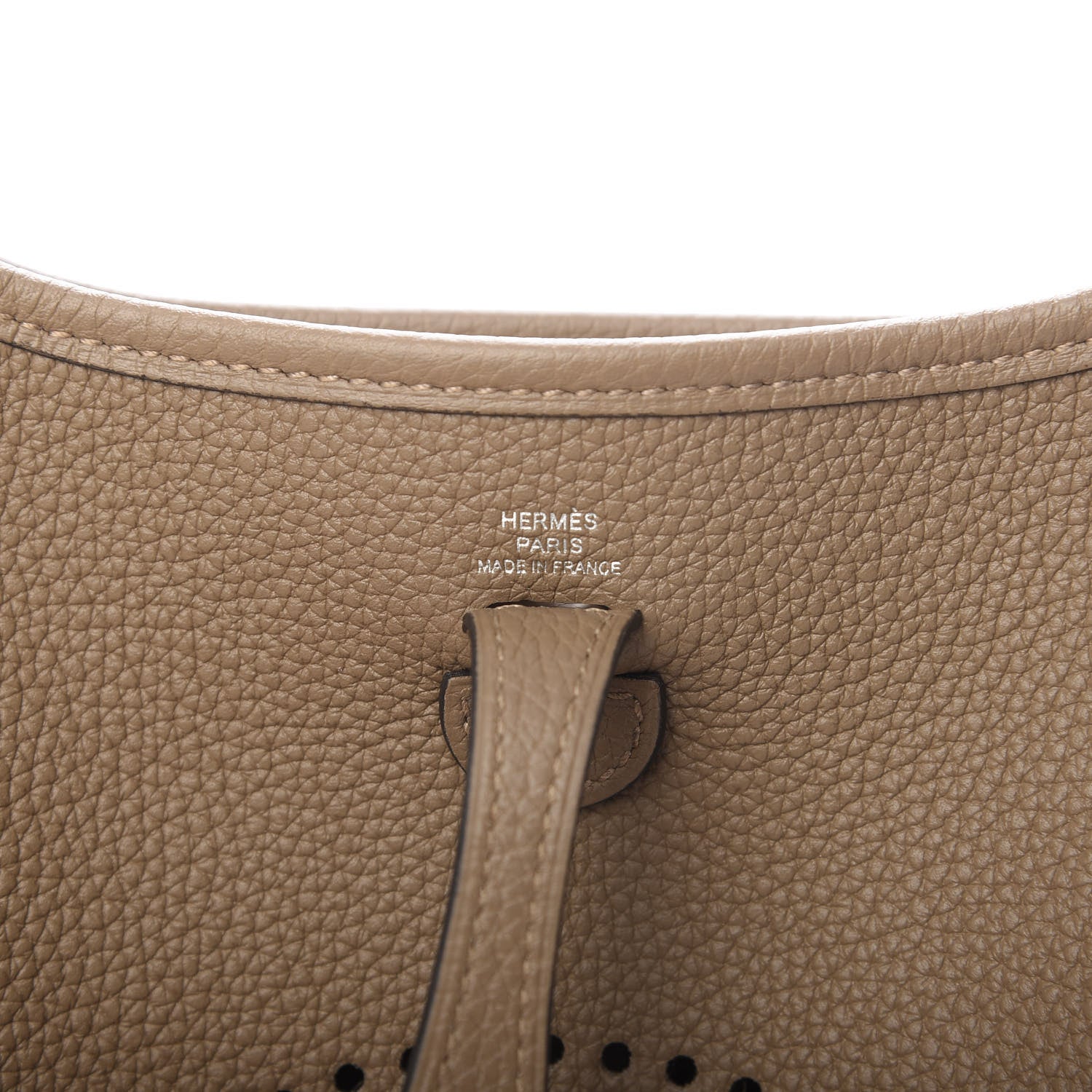 Hermes Taurillon Maurice Amazone Evelyne TPM Beige De Weimar Gris Etain 6 of 11