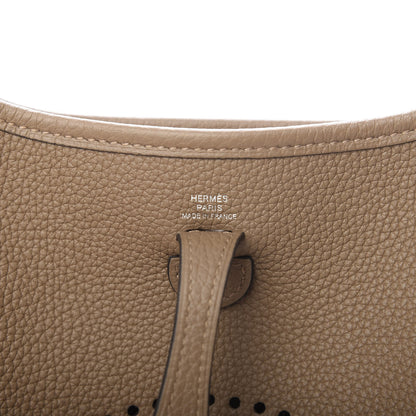 Hermes Taurillon Maurice Amazone Evelyne TPM Beige De Weimar Gris Etain 6 of 11