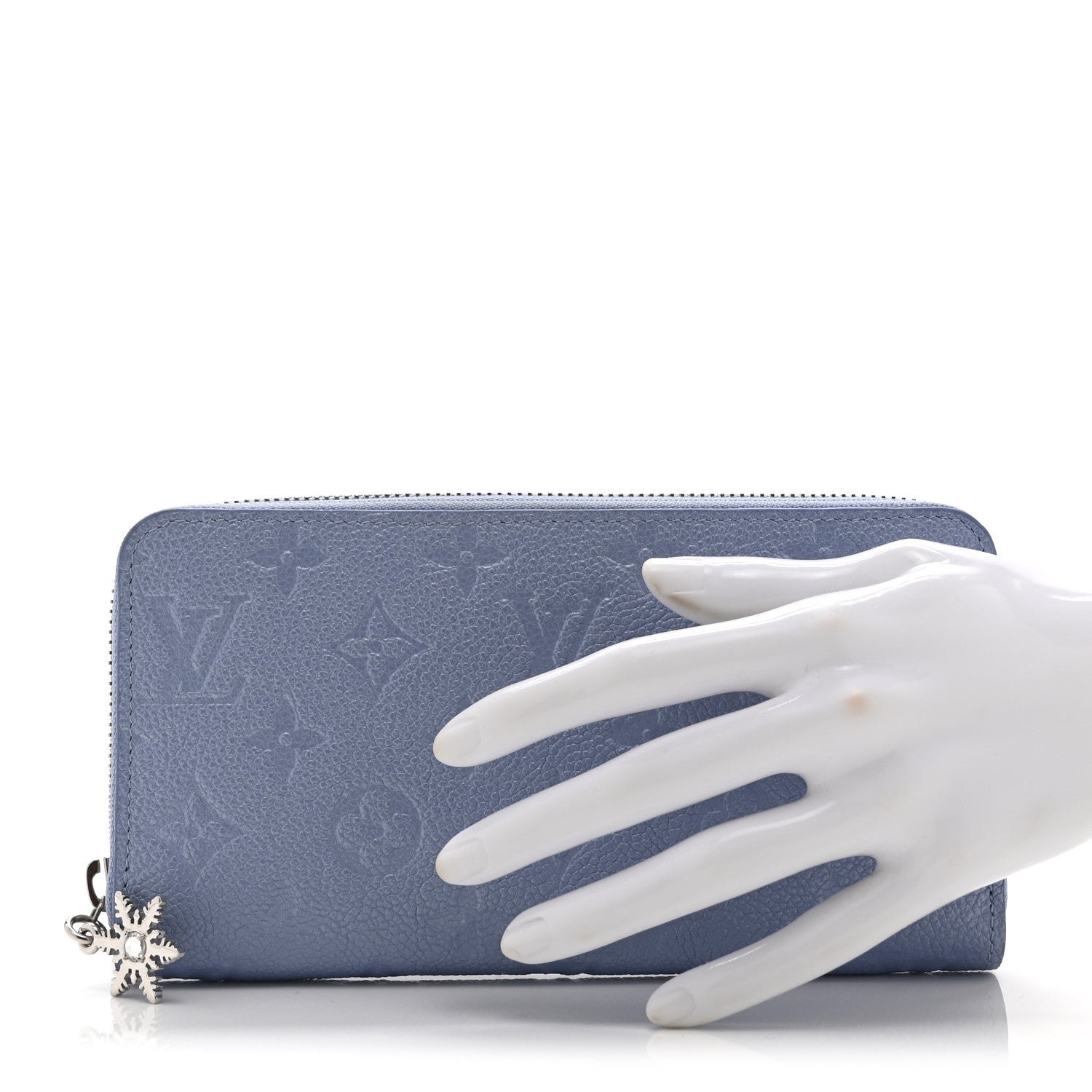 Louis Vuitton Empreinte Monogram Zippy Wallet Blue Frost 2 of 10