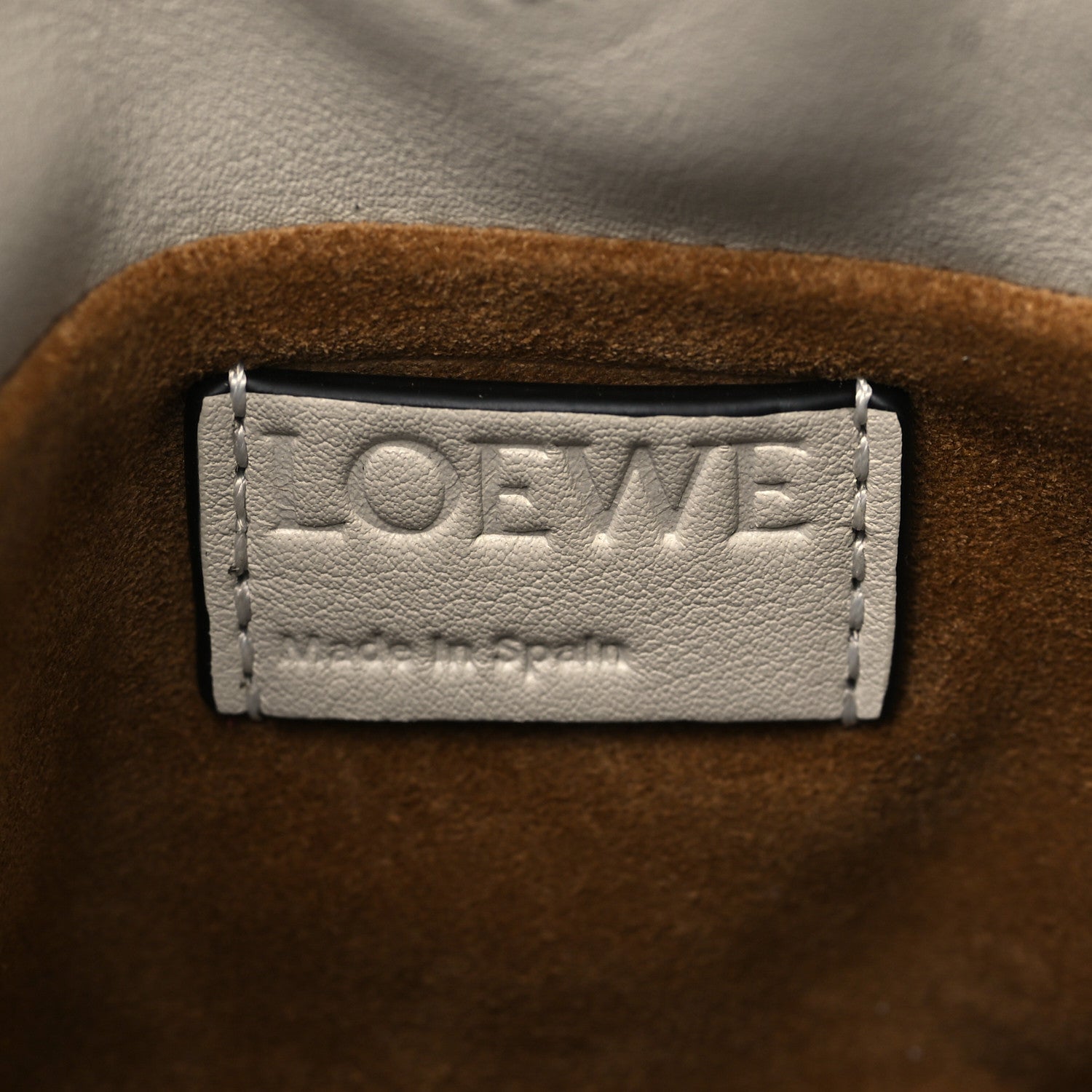 Loewe Calfskin Nano Flamenco Knot Clutch Soft White 6 of 9