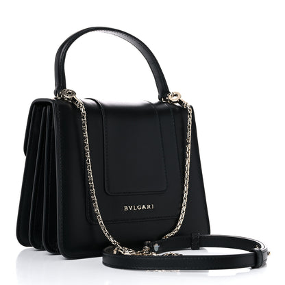Bulgari Calfskin Serpenti Forever Top Handle Black 5 of 13