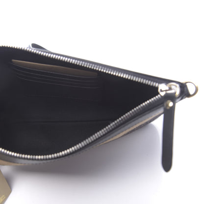 Burberry Mega Check Peyton Crossbody Clutch Bag Black 5 of 9