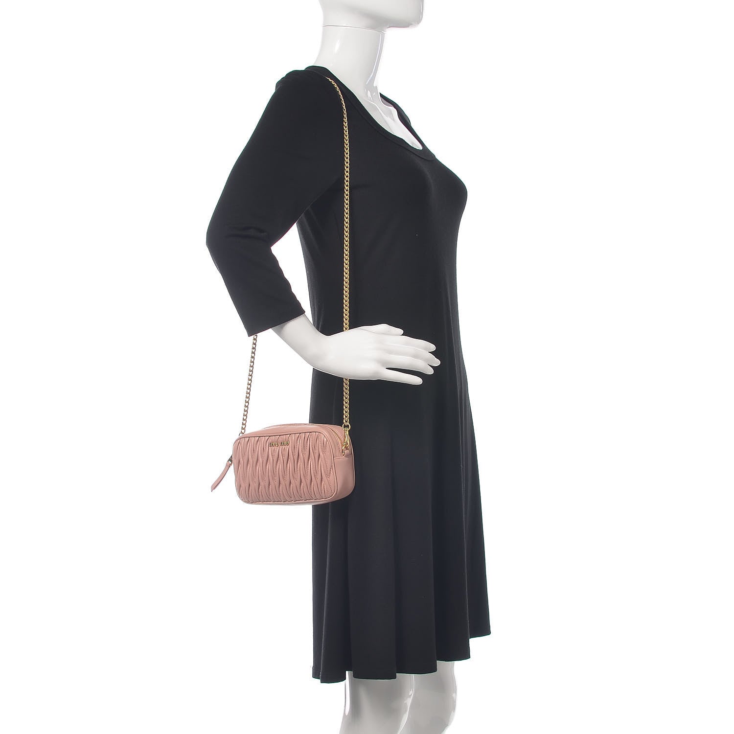 Miu Miu Nappa Matelasse Belt Bag Orchid Pink 3 of 10