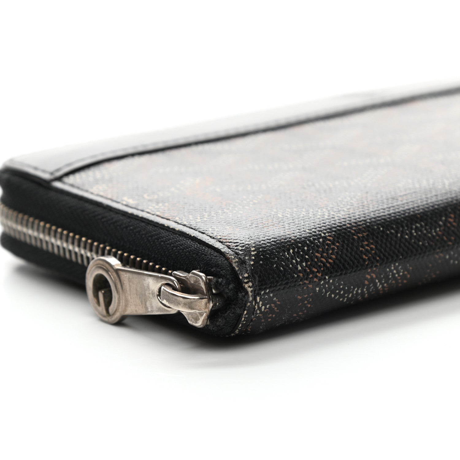 Goyard Goyardine Matignon Zip Around GM Wallet Black 11 of 12