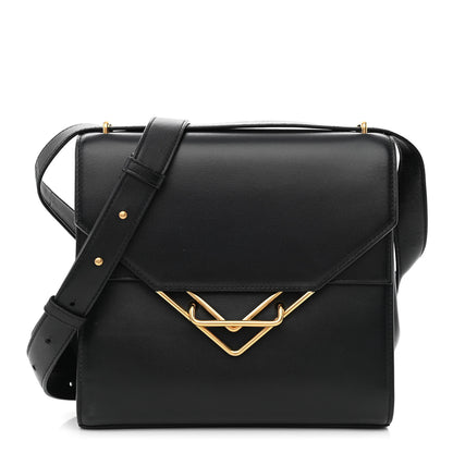 Bottega Veneta Box Calfskin Nappa Clip Bag Black 1 of 9