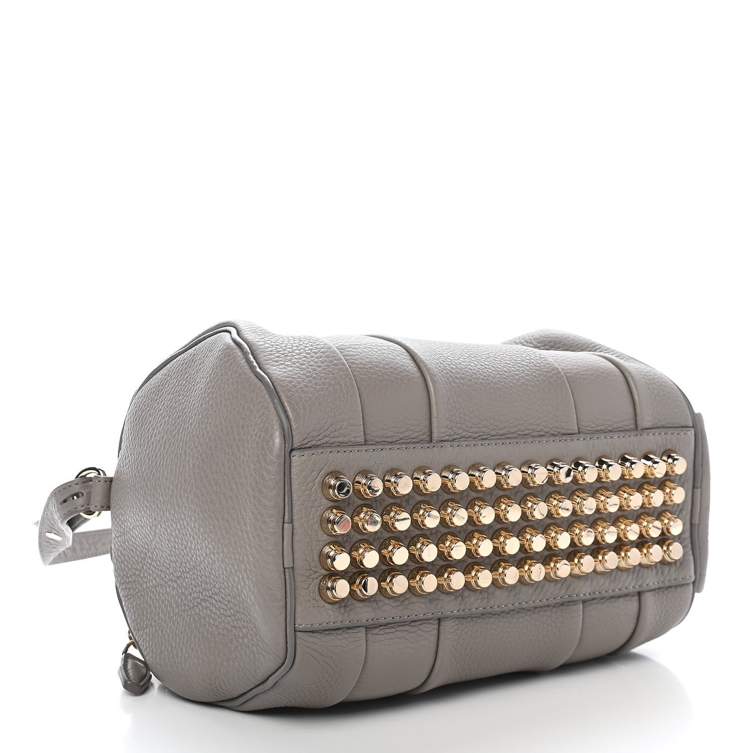 Alexander Wang Pebbled Lambskin Rockie Gray Pale Gold Hardware 4 of 10