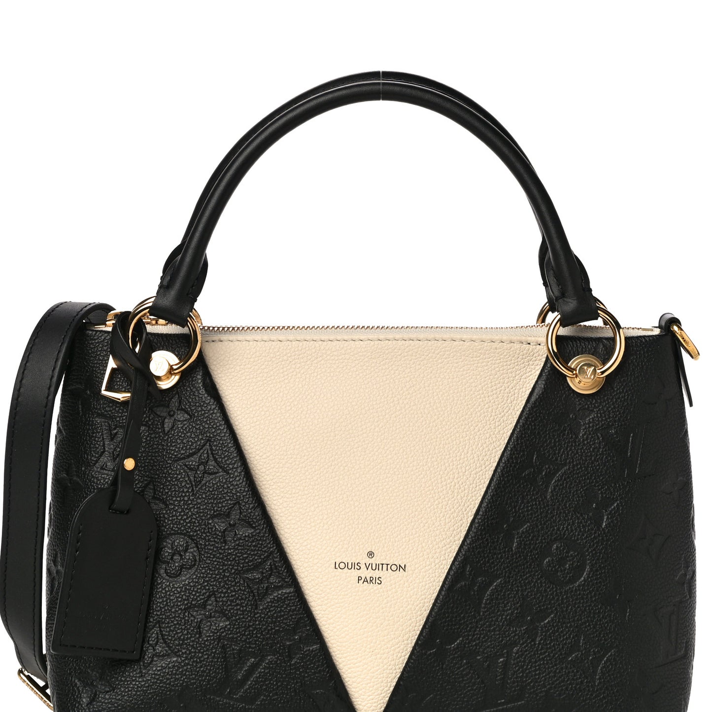 Empreinte V Tote BB Black Creme