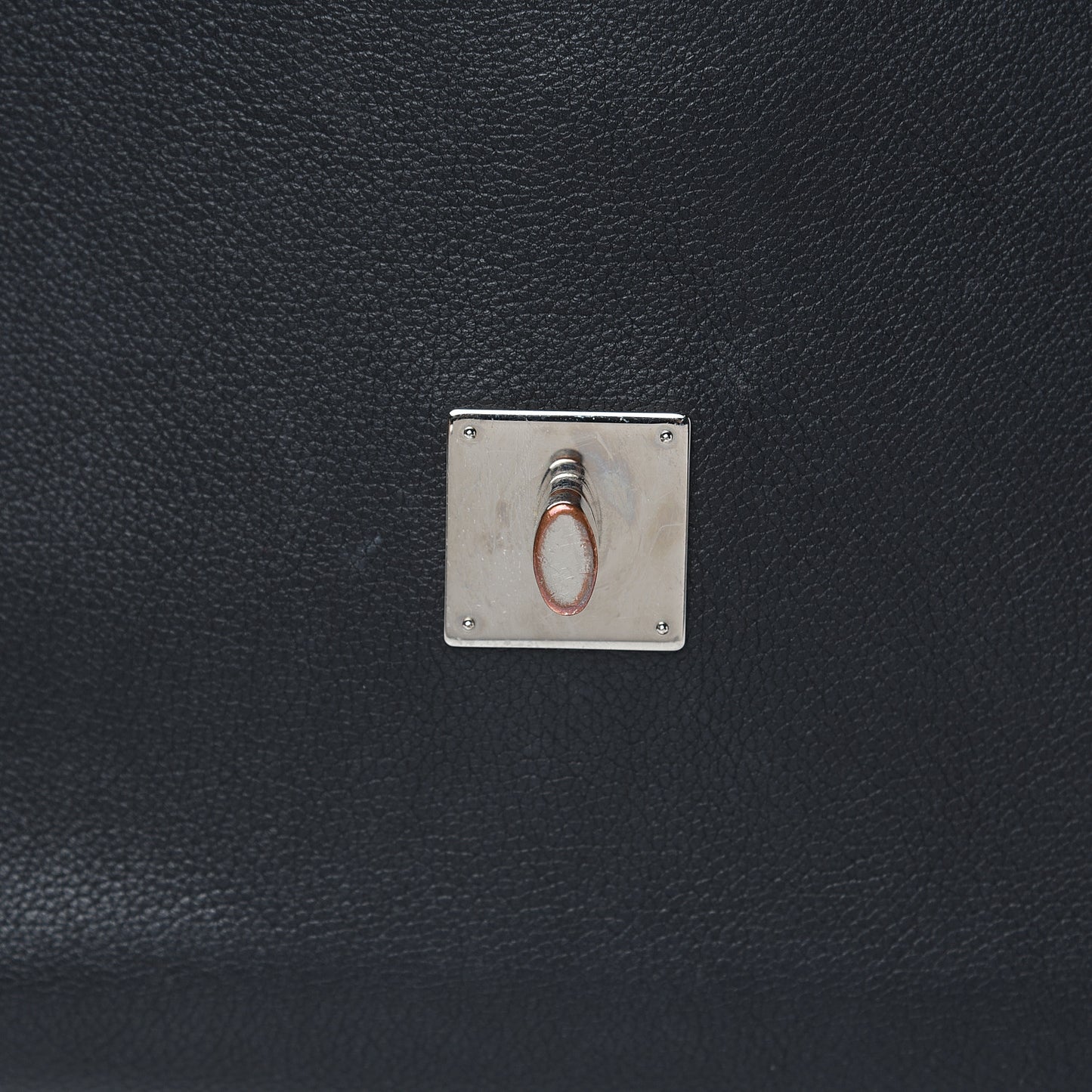 Soft Calfskin Lockme II Top Handle Black