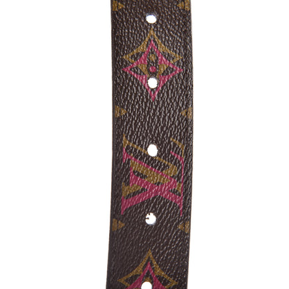 Louis Vuitton Rainbow Monogram 30mm LV Initiales Reversible Belt 90 36 Fuchsia 5 of 6