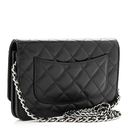 Chanel Caviar Quilted Wallet On Chain WOC Black 3 of 12