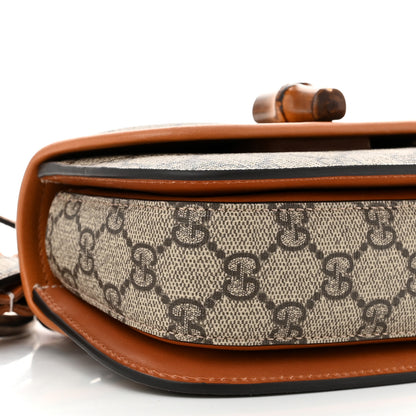 Gucci GG Supreme Monogram Web Bamboo Mini 1947 Belt Bag 80 32 Beige 9 of 11
