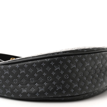 Louis Vuitton Calfskin Embossed Monogram Loop Black 8 of 9