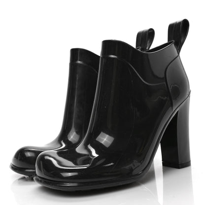 Bottega Veneta Rubber Shine Ankle Boots 36 Black 3 of 7