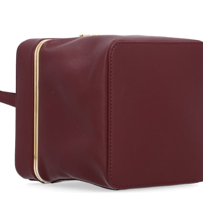 Celine Supple Calfskin Cube Frame Bag Syrah 9 of 10