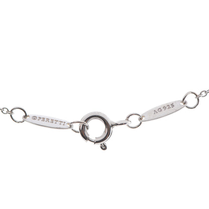 Tiffany Sterling Silver Diamond .05ct Elsa Peretti Diamonds by the Yard Pendant Necklace 4 of 6