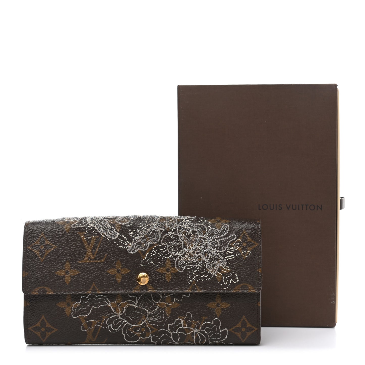 Monogram Dentelle Sarah Wallet Silver