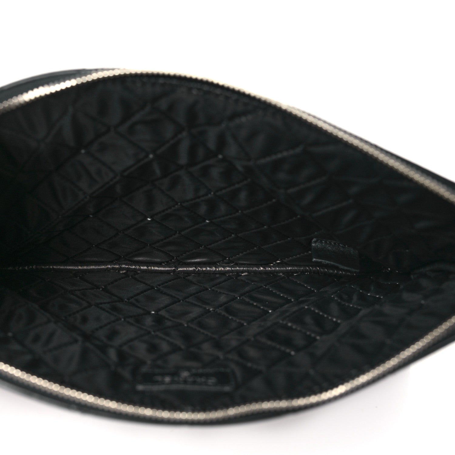 Chanel Lambskin Quilted Medium Cosmetic Case Black 5 of 11